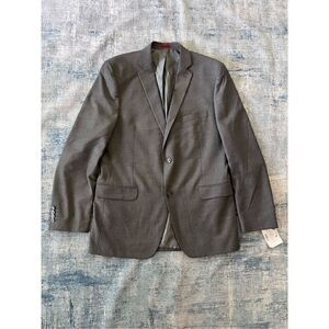 Alfani Gray Slim Fit 2 Button Blazer Jacket 42L